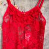 Babydoll encaje rojo