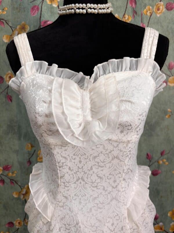 Vestido marfil corte sirena