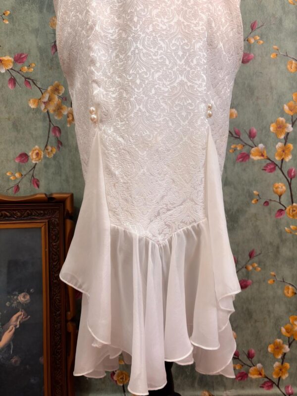 Vestido marfil corte sirena