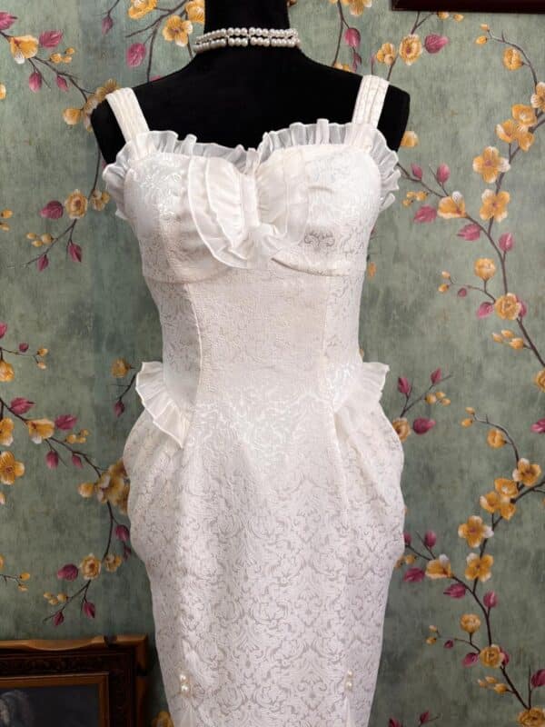 Vestido marfil corte sirena