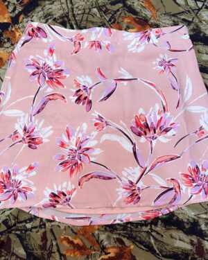 Falda floral en tonos duraznos