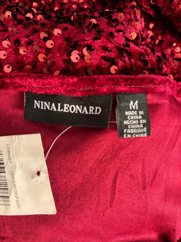 Vestido lentejuela escarlata