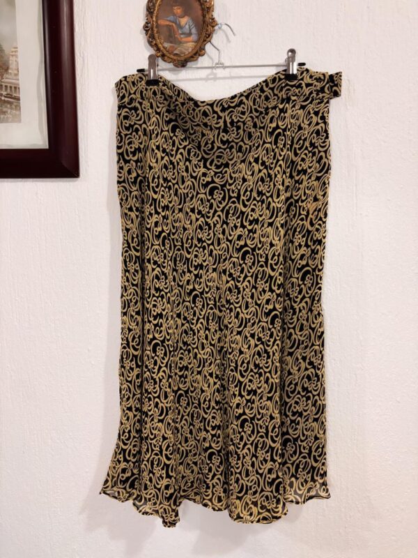 1000414092 Falda Midi Estampado Barroco