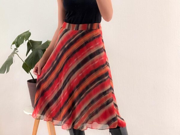 Falda Midi Estampado abstracto